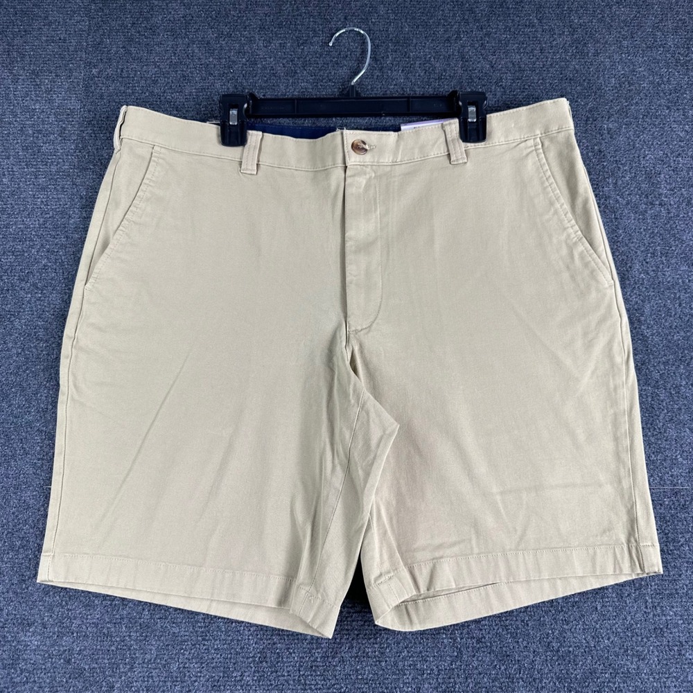 Club Room Chino Shorts Mens 38W 38 Tan Creek Bed 4-Way Stretch 9 Inch Inseam NWT